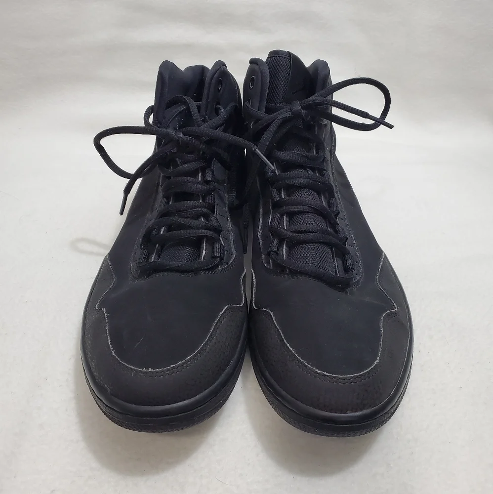 Jordan Executive Solid Black Mid Top Sneakers
